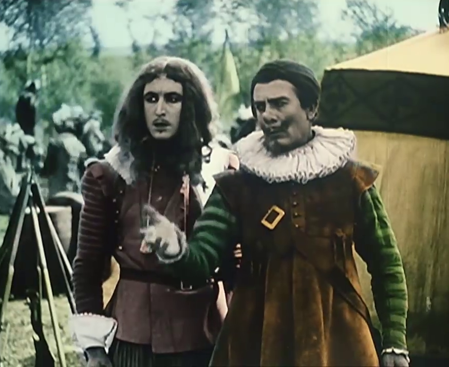 Angelo Ferrari et Pierre Magnier dans le film Cyrano de Bergerac (1925) d'Augusto Genina