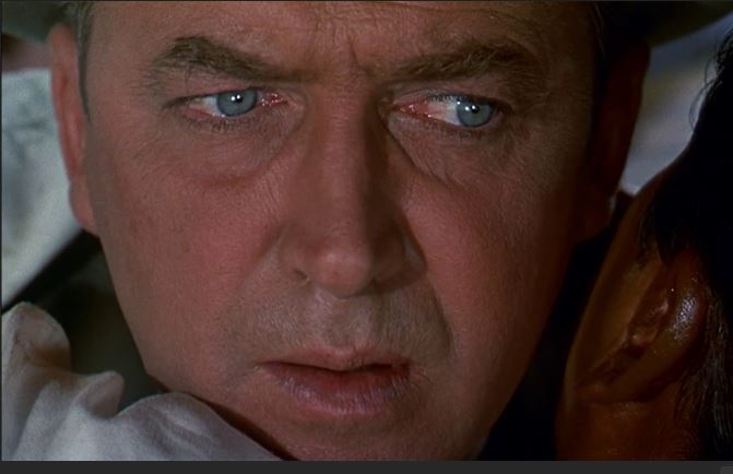 James Stewart dans le film d'espionnage The man who knew too much (L'homme qui en savait trop, 1956) d'Alfred Hitchcock