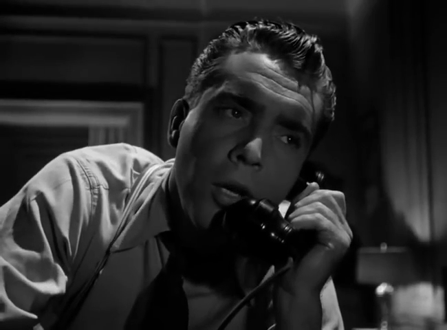 Edmond O'Brien dans le film policier The killers (Les tueurs, 1946) de Robert Siodmak