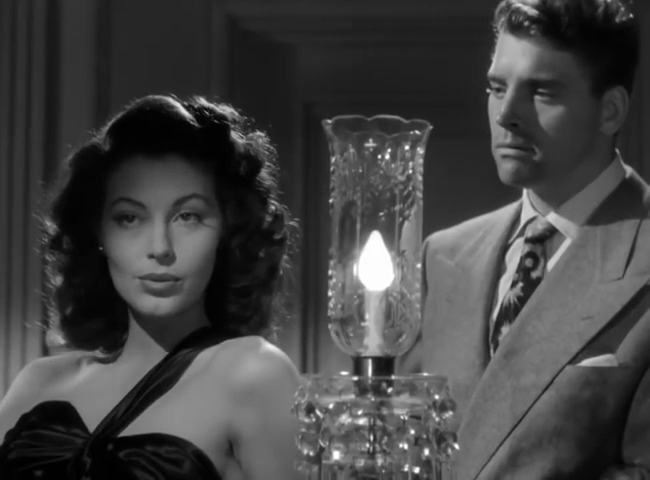 Ava Gardner et Burt Lancaster dans The killers (Les tueurs, 1946) de Robert Siodmak