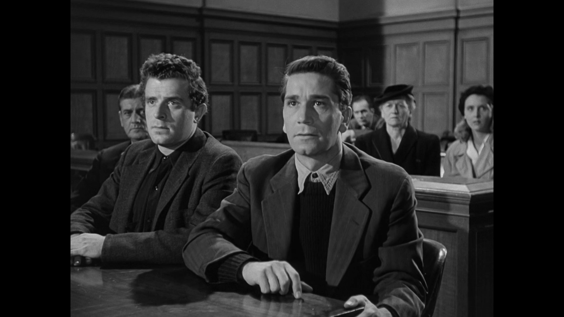 George Tyne et Richard Conte dans le film Call Northside 777 (Appelez Nord 777, 1948) de Henry Hathaway