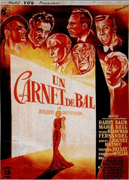 Affiche du film Carnet de bal (1937) de Julien Duvivier