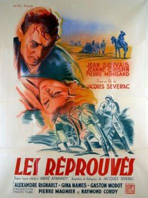 Affiche du film Les réprouvés (1937) de Jacques Séverac