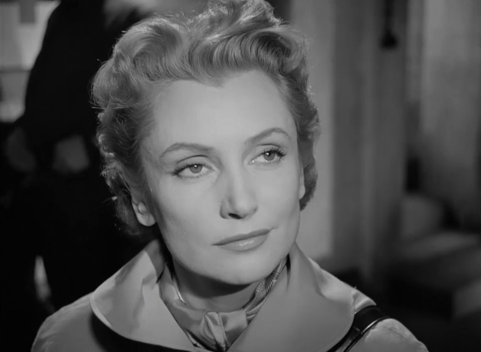 L'actrice Claude Farell dans le film Spion für Deutschland (L'espion de la dernière chance, 1956) de Werner Klingler