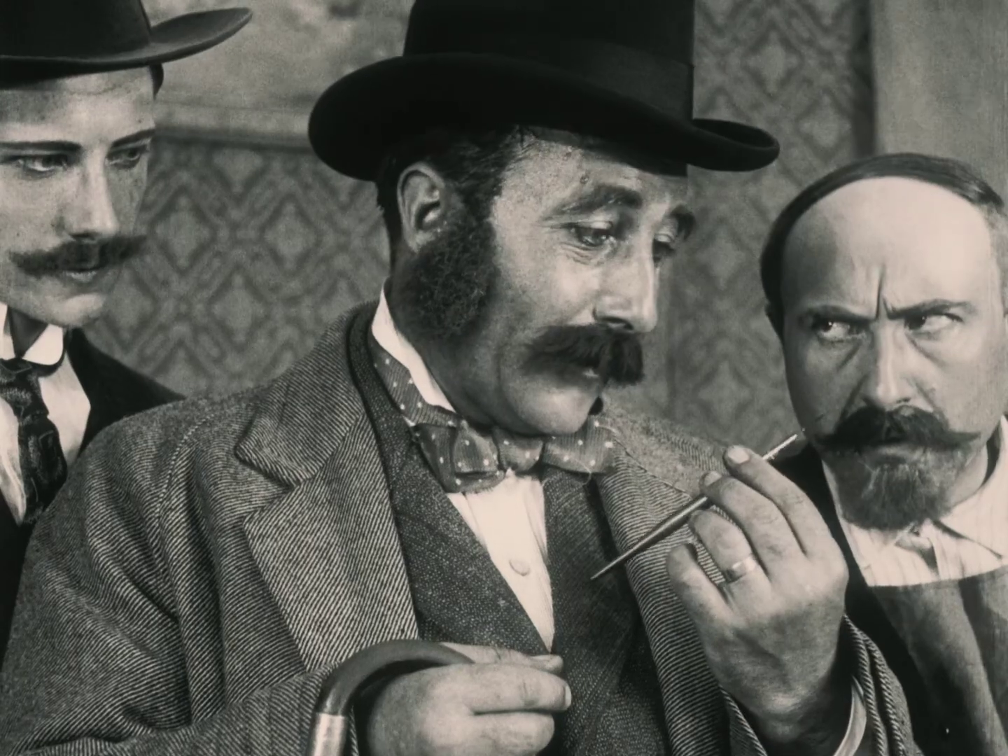 Edmond Bréon et Georges Melchior dans Fantômas (1913/1914) de Louis Feuillade