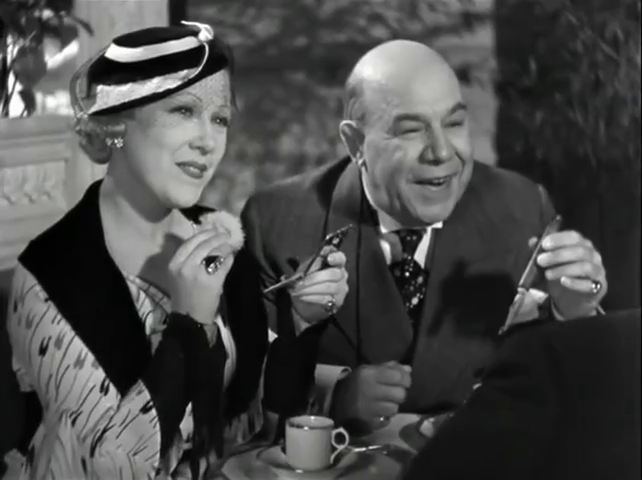 Christiane Delyne et Baron fils dans la comédie française L'école des contribuables (1934) de René Guissart