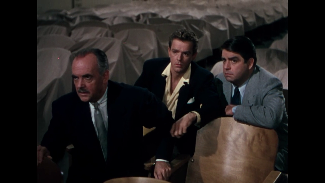 Larry Keating, Gower Champion et Kurt Kasznar  dans le film musical Give a girl a break (Donnez-lui une chance, 1954) de Stanley Donen