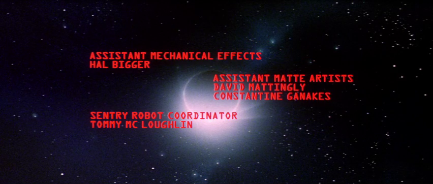 Générique du film The blak hole (Le trou noir, 1979) de Gary Nelson