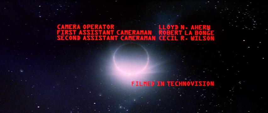 Générique du film The blak hole (Le trou noir, 1979) de Gary Nelson