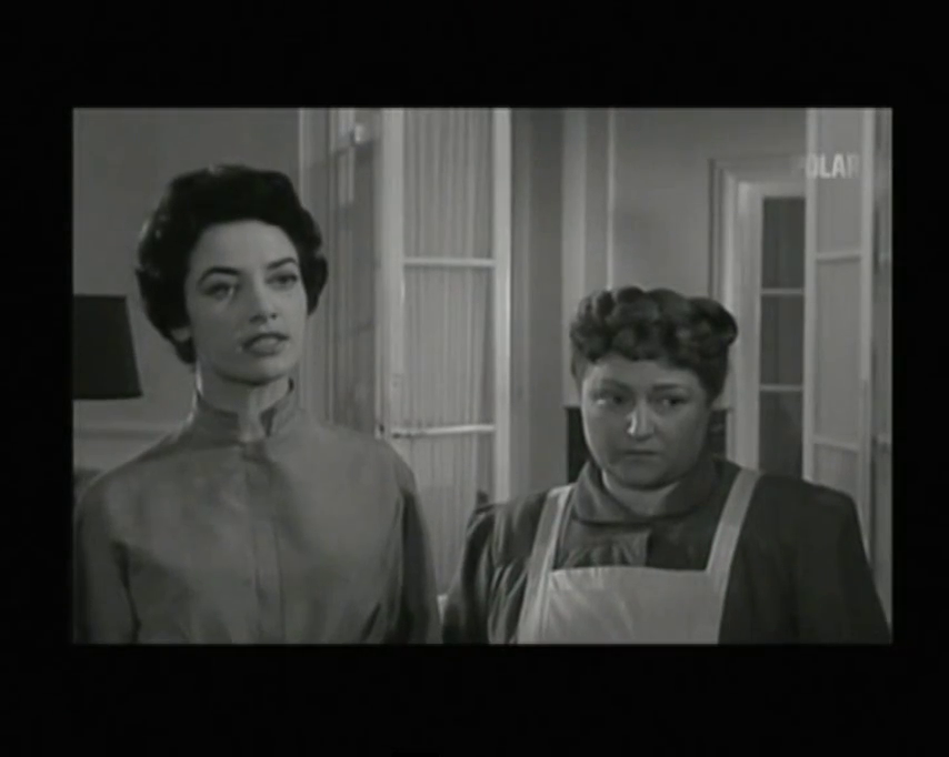 Béatrice Arnac et Annie Roudier dans le film policier La nuit des suspectes (8 femmes en noir, 1960) de Victor Merenda