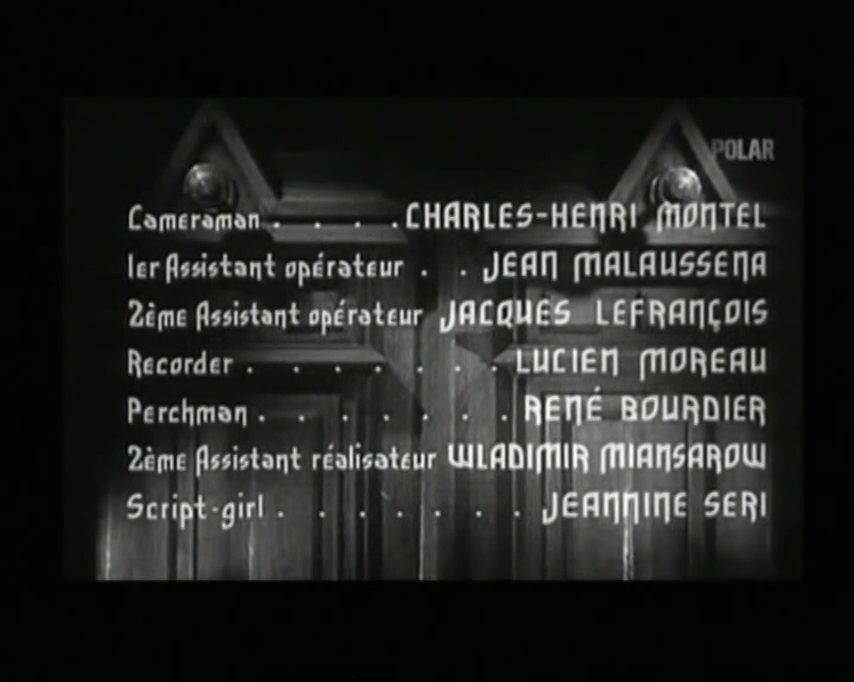 Générique du film La nuit des suspectes (8 femmes en noir, 1960) de Victor Merenda