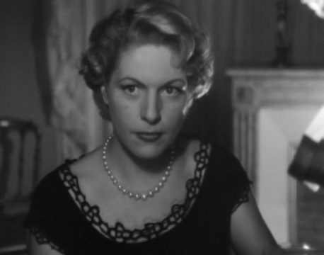 Madeleine Robinson dans le film policier Entre onze heures et minuit (1949) de Henry Decoin