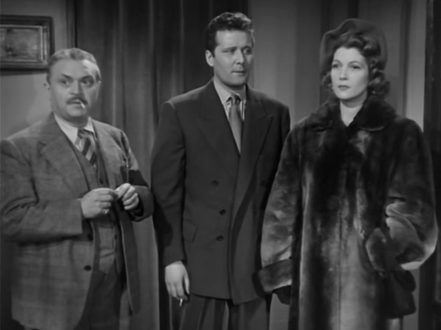 Raymond Souplex, Robert Berri et Eliane Monceau  dans le film policier français Identité judiciaire (1951) de Hervé Bromberger