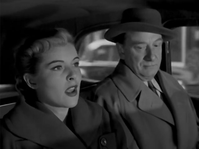 Danielle Godet et Jean Debucourt dans le film policier Identité judiciaire (1951) de Hervé Bromberger