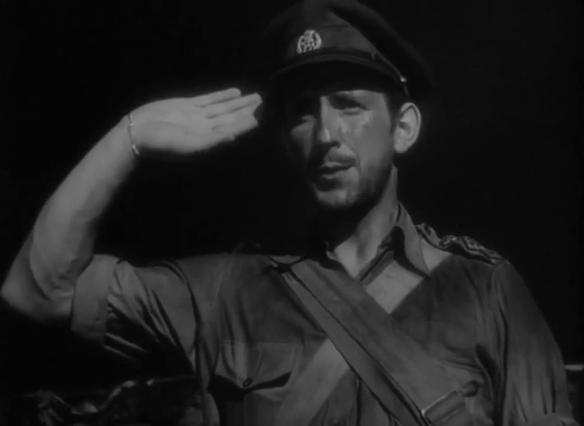 Richard Nugent est Halliday dans Sahara (1943) de Zoltan Korda
