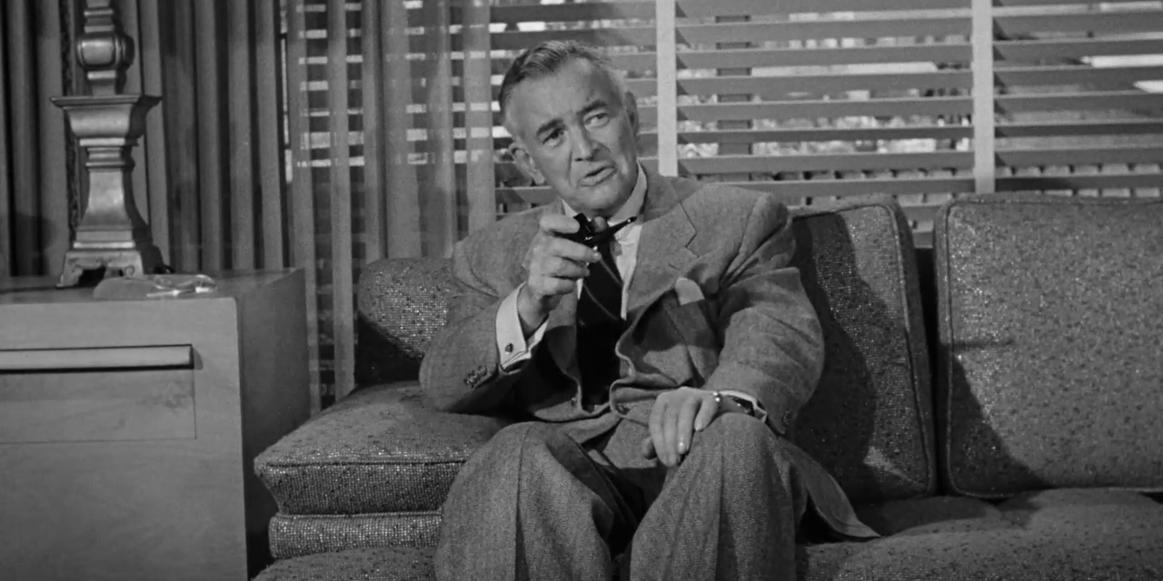 L'acteur Sidney Blackmer dans Beyond a reasonable doubt (L'invraisemblable vérité, 1956) de Fritz Lang
