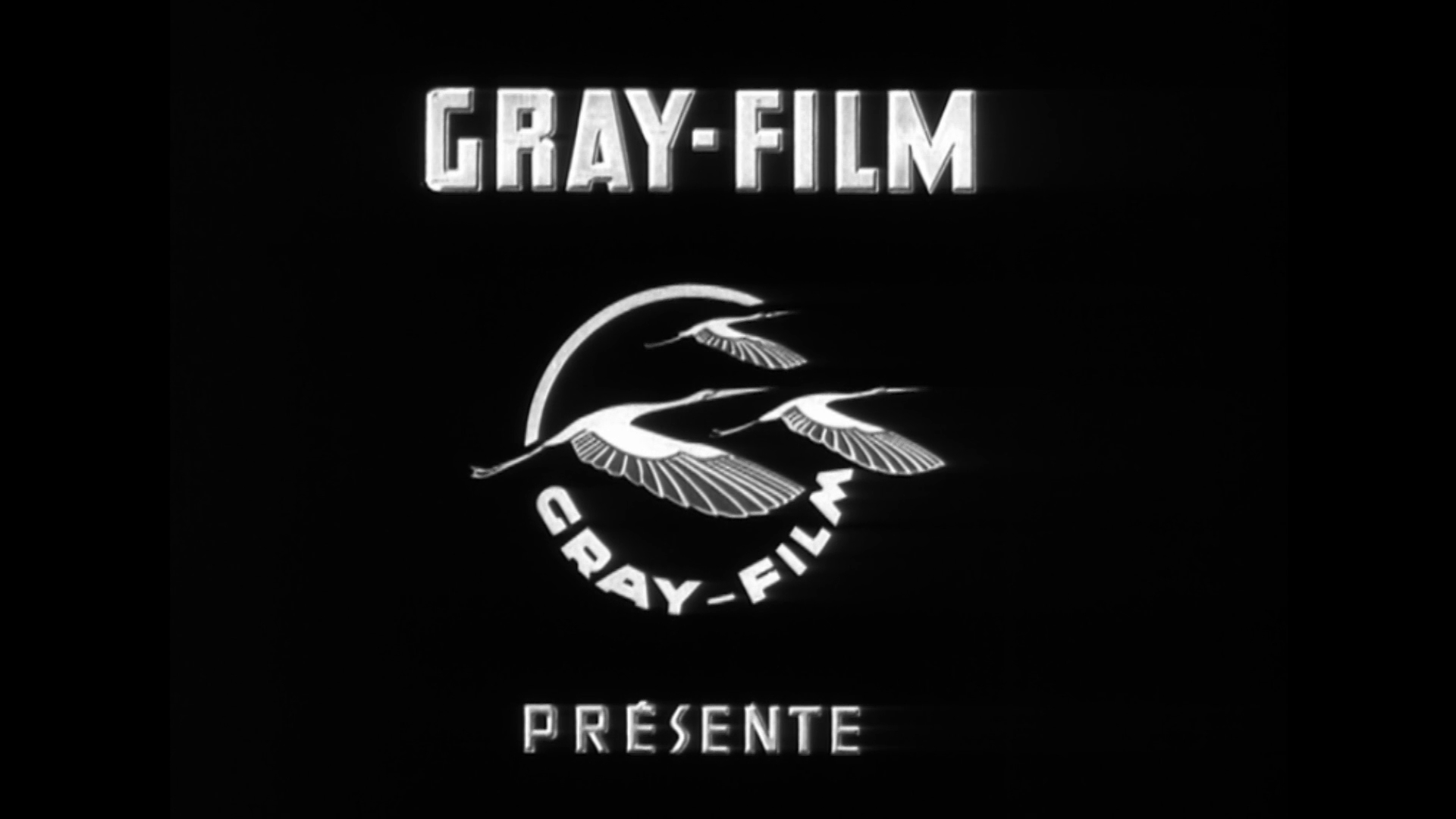 Logo de Gray-Film dans le générique du film Le dessous des cartes (1948) d'André Cayatte