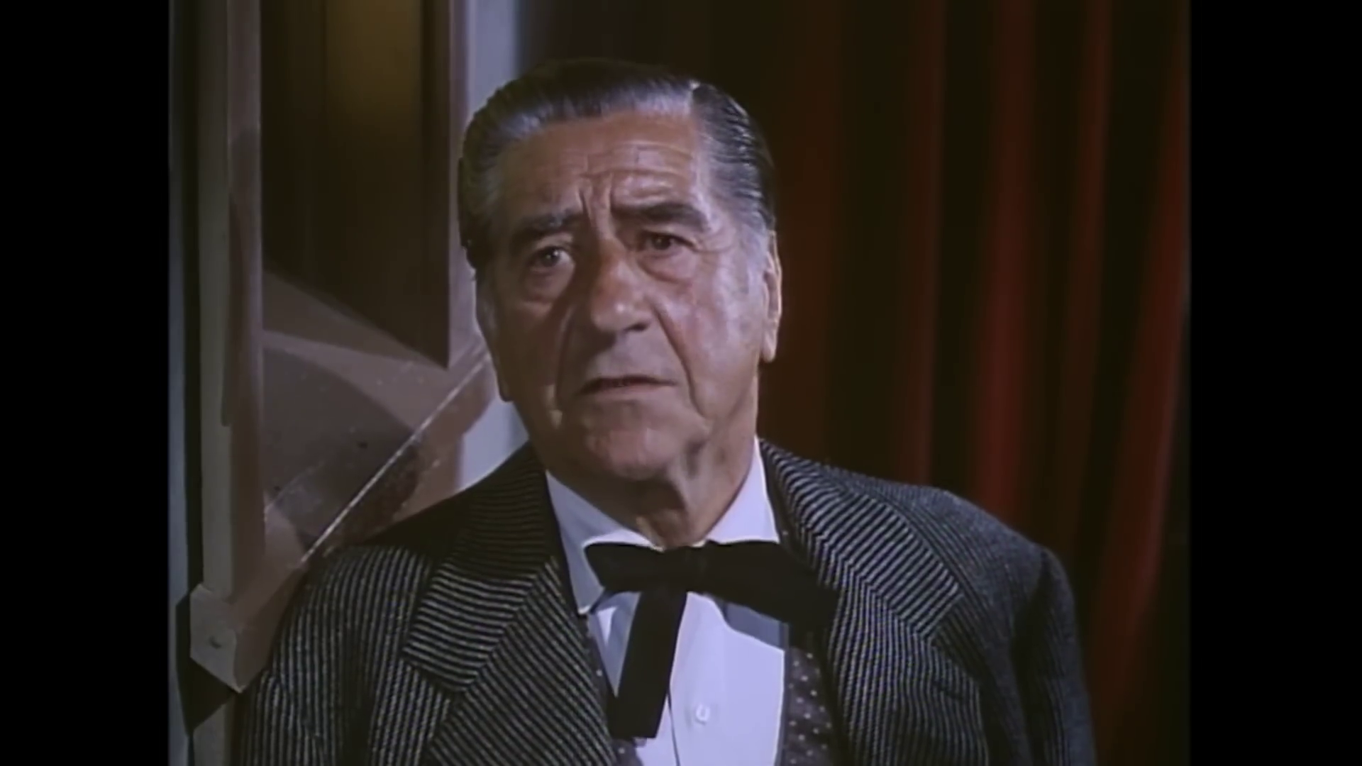 L'acteur Robert Warwick dans le western Silver Lode (Quatre étranges cavaliers, 1954) d'Allan Dwan