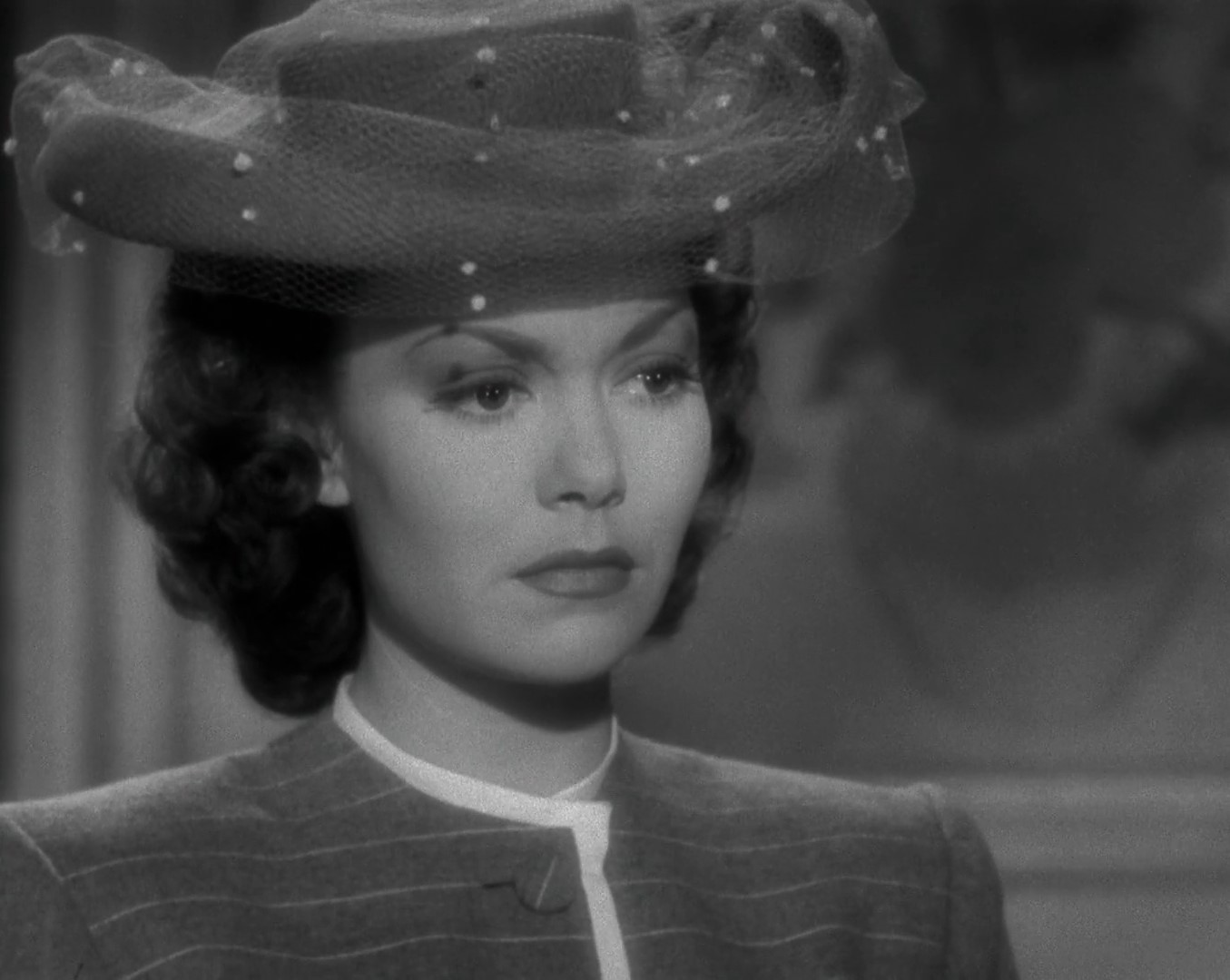 L'actrice Jane Wyman dans le film américain The lost weekend (Le poison, 1945) de Billy Wilder