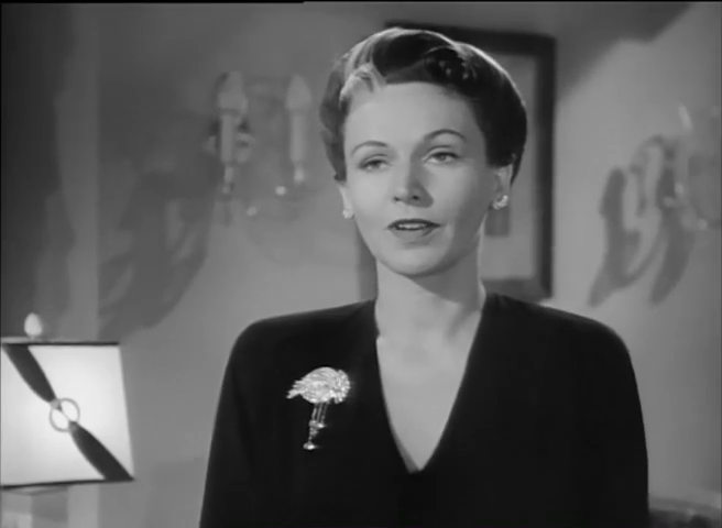 Rose Hobart dans le thriller américain Conflict (La mort n'était pas au rendez-vous, 1945) de Curtis Bernhardt