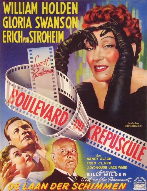 Affiche du film Sunset Boulevard (Boulevard du crépuscule, 1950) de Billy Wilder