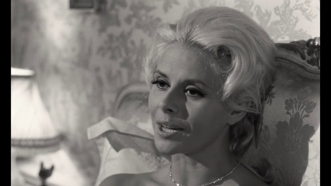 L'actrice Christiane Minazzoli dans le film policier Lucky Jo (1964) de Michel Deville