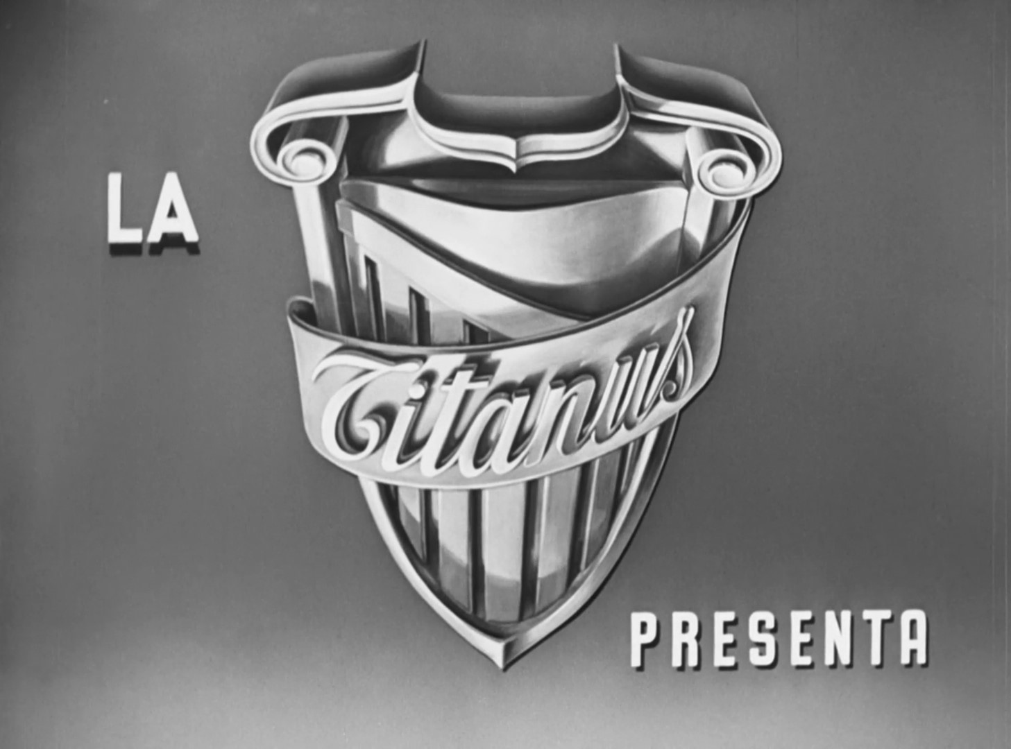 Logo de la firme Titanus dans le générique du film Viaggio in Italia (Voyage en Italie, 1954) de Roberto Rossellini