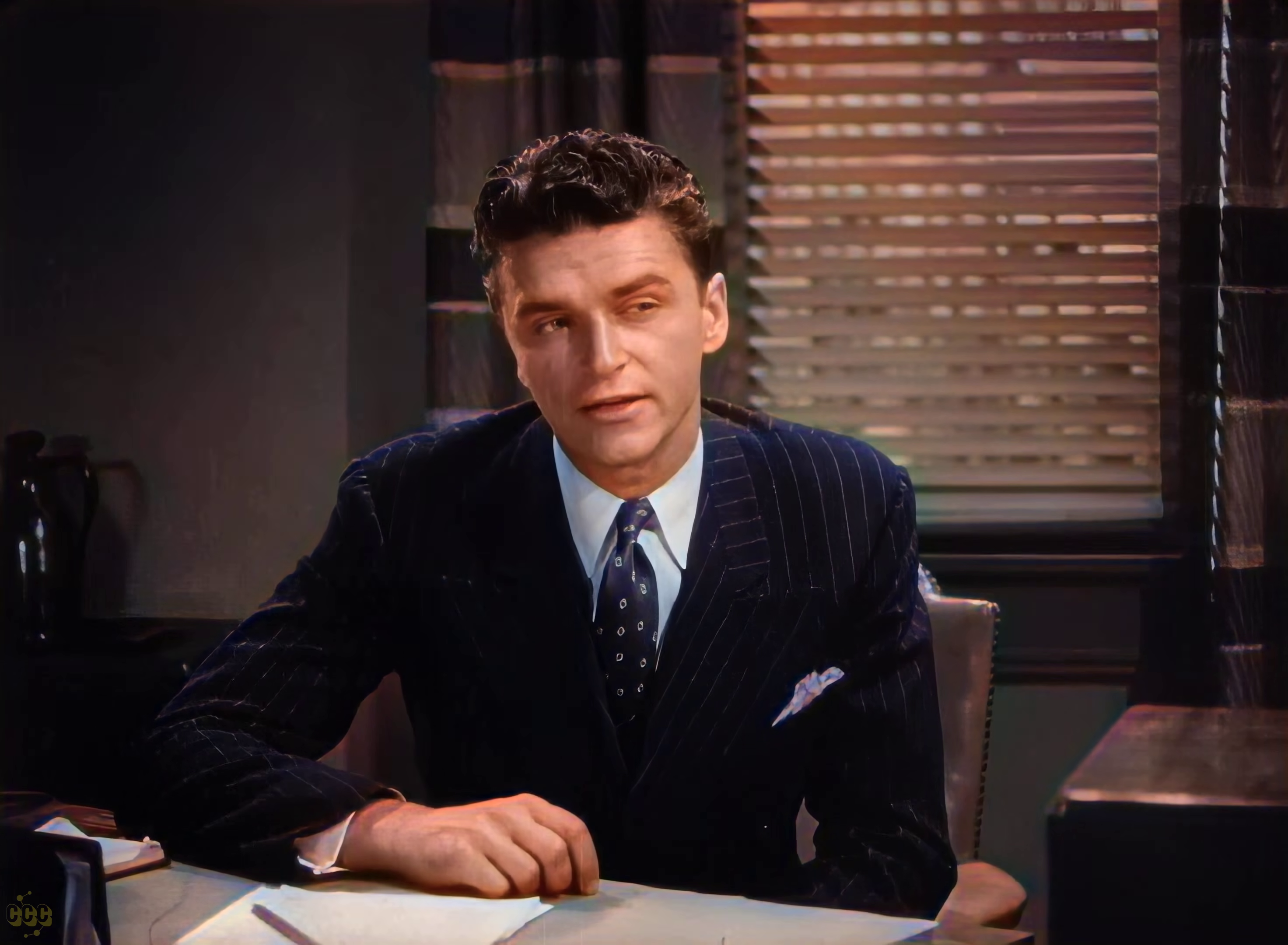 Henry Brandon dans le film d'énigme criminelle Doomed to die (La malédiction, 1940) de William Nigh