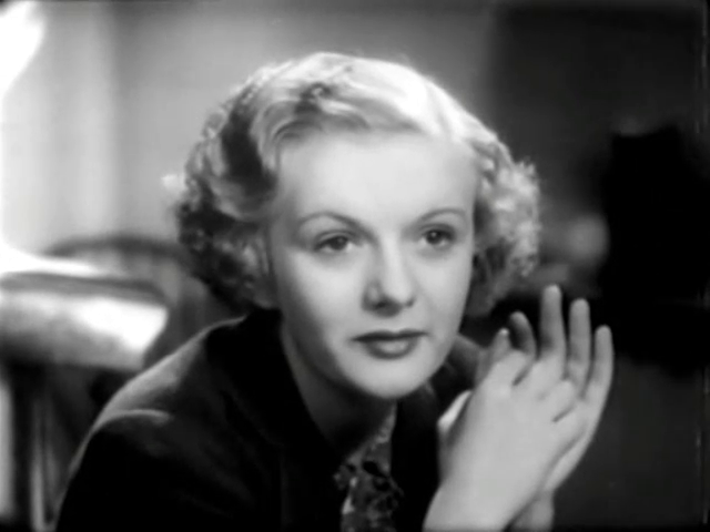 La comédienne Judy Gunn dans le film policier britannique The riverside murder (1935) d'Albert Parker