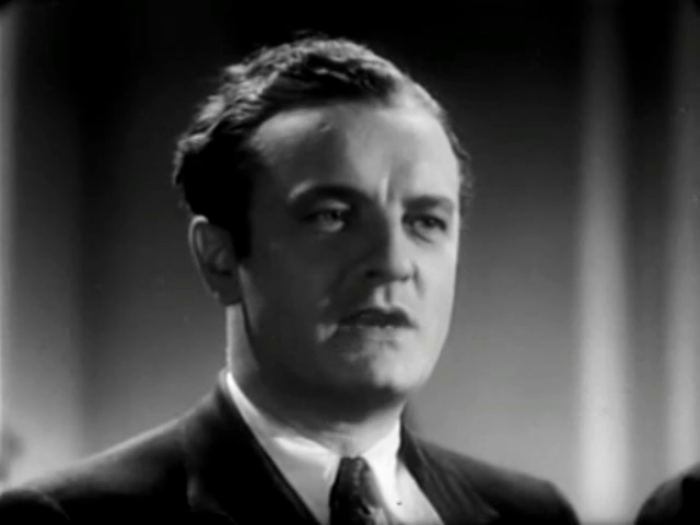 Basil Sydney dans le film à mystère The riverside murder (1935) d'Albert Parker