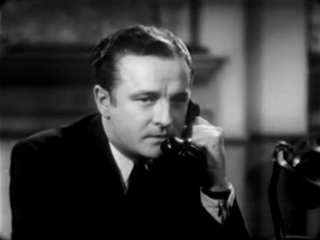 Basil Sydney dans le film à énigme policière The riverside murder (1935) d'Albert Parker