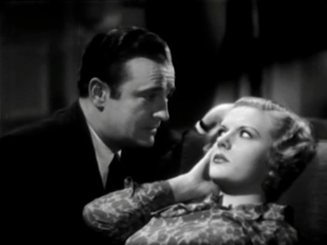 Basil Sydney et Judy Gunn dans le film policier anglais The riverside murder (1935) d'Albert Parker