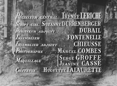 Générique du film Razzia sur la chnouf (1955) de Henri Decoin