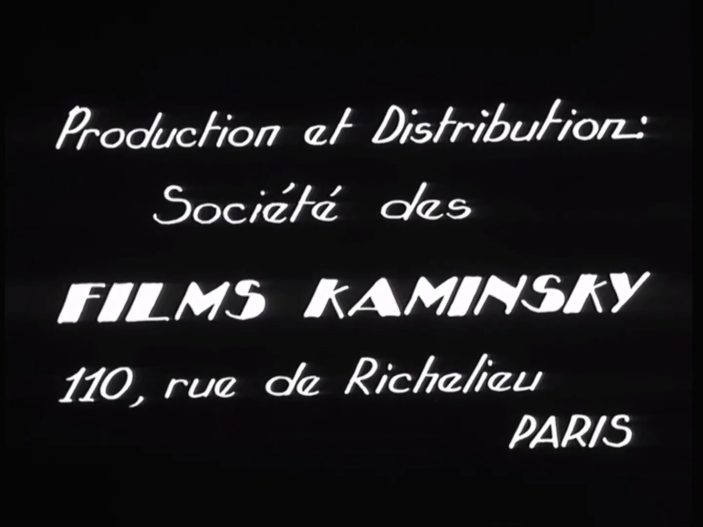 Générique du film musical français Son plus bel exploit (1932) d'André E. Chotin